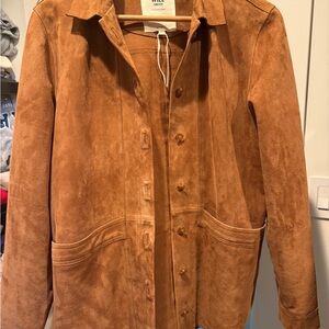 Sezane Will Jacket Camel Suede - Size S